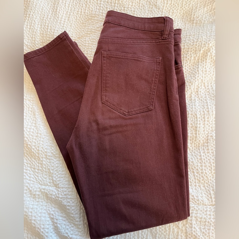 Women’s H&M jeans, maroon, size 8